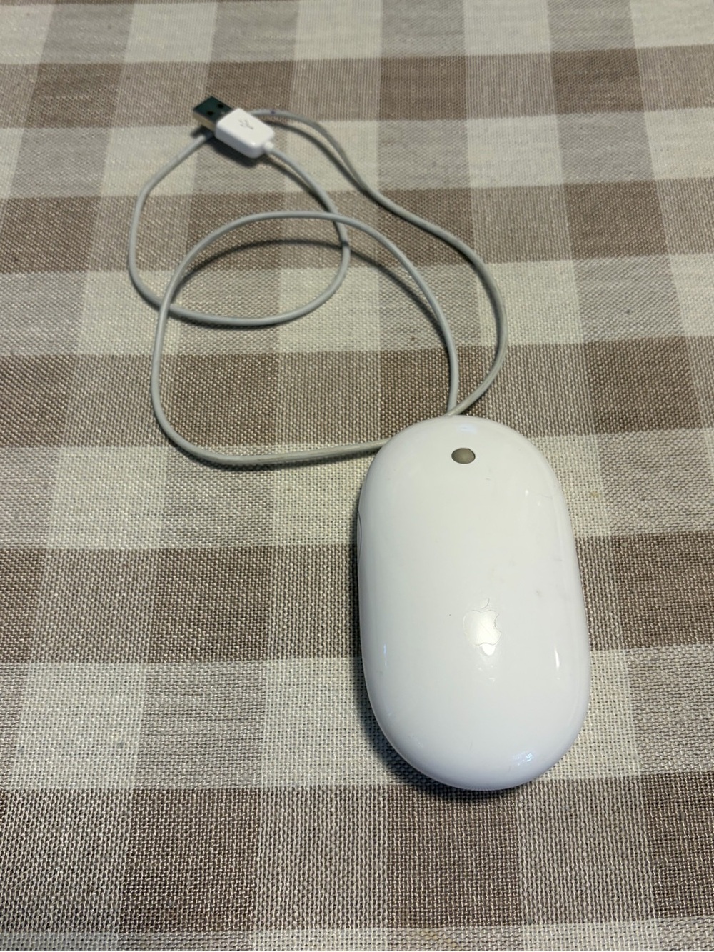 Apple White Wired USB Mighty Mouse - A1152